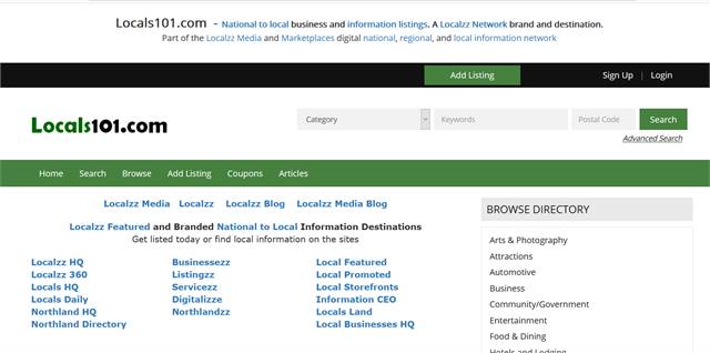 Locals101.com  - National to local business and information listings. 